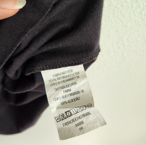 SOLD 🧡 Farm Rio black Taurus astrological sign tee S ♉️ - Picture 5 of 6